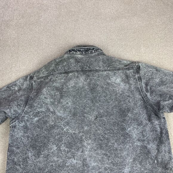 Vintage Carhartt Shirt Mens XL Gray Acid Wash Rugged Chore Button Up USA Made - Picture 12 of 16